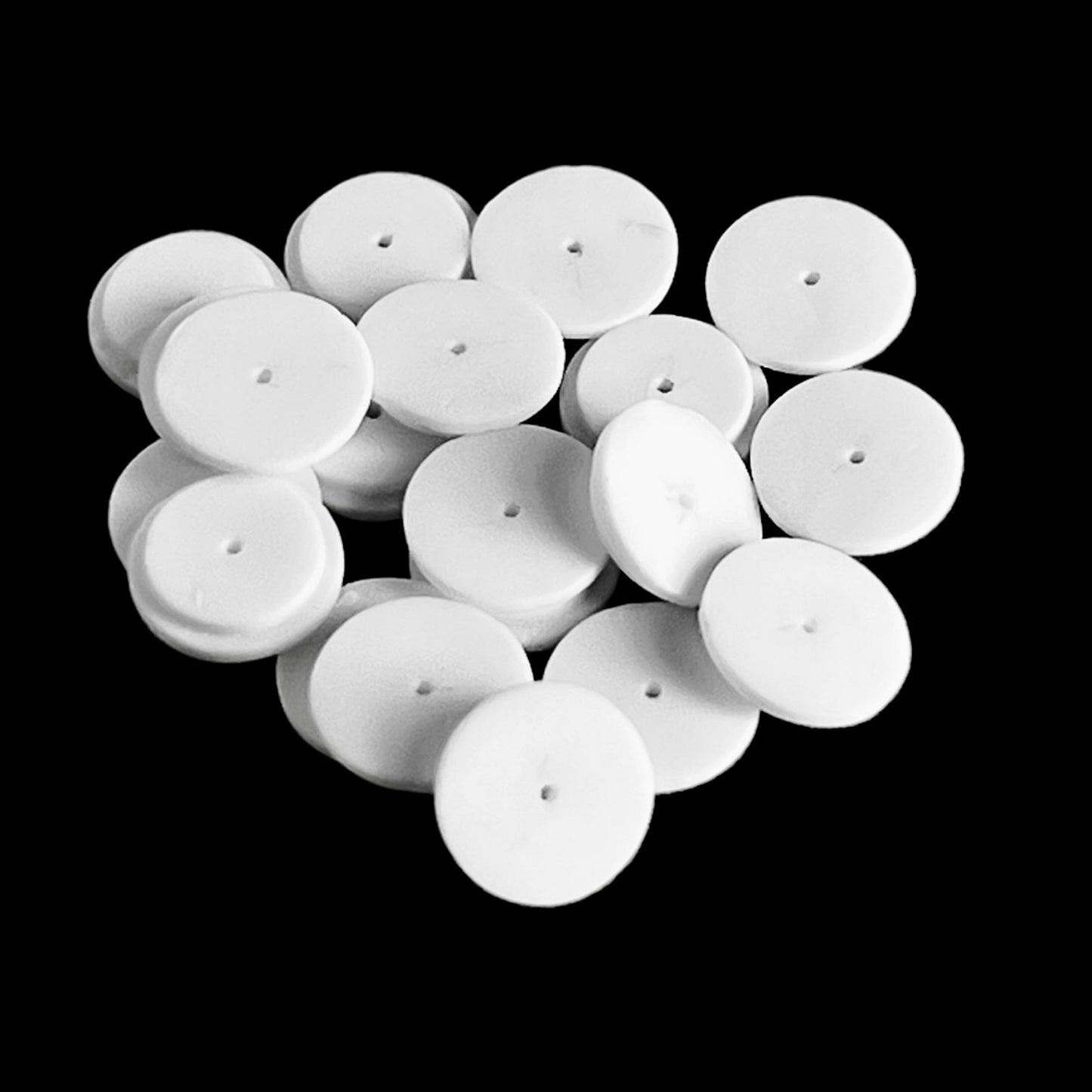 Aluminiumoxiddeckel Φ8mm mit Loch (20Stk)