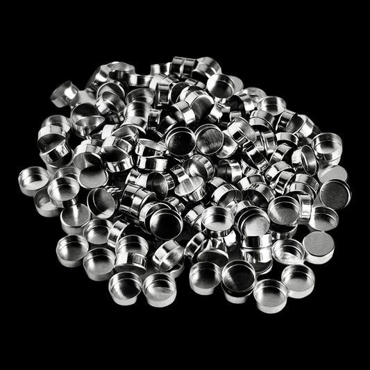 30µl Aluminium Tiegel / Crucibles Φ6,7mm x 3mm (100Stk)