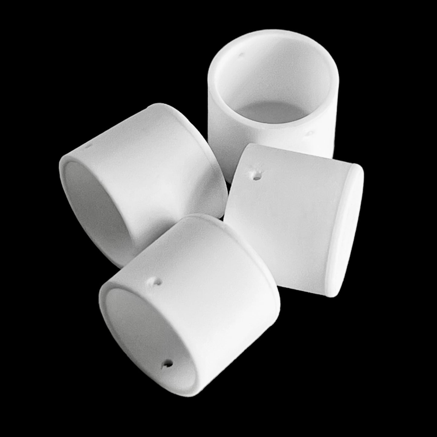 Aluminiumoxidtiegel Φ12mm x 10mm mit Loch, 1ml (4Stk)