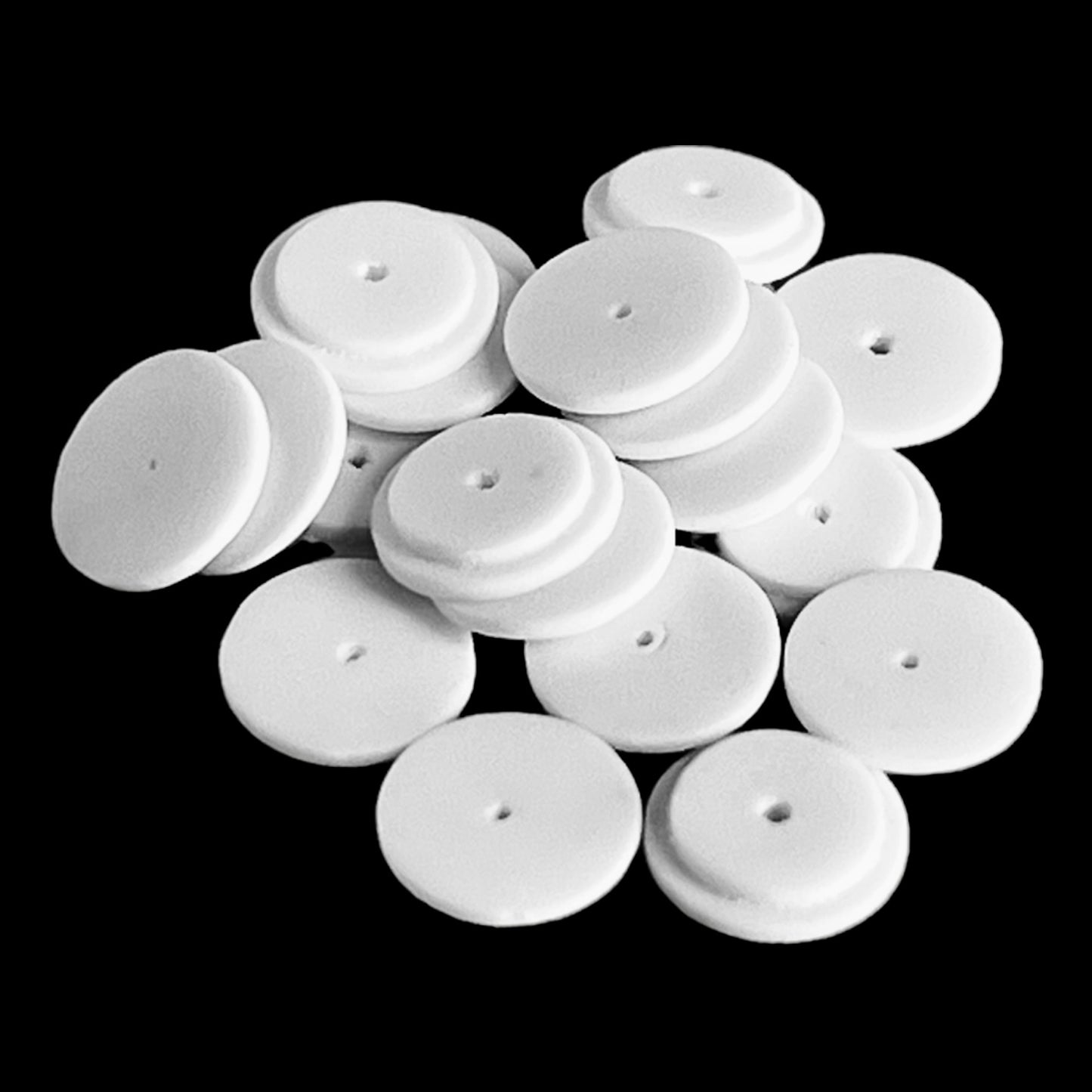 Aluminiumoxiddeckel Φ6mm mit Loch (20Stk)